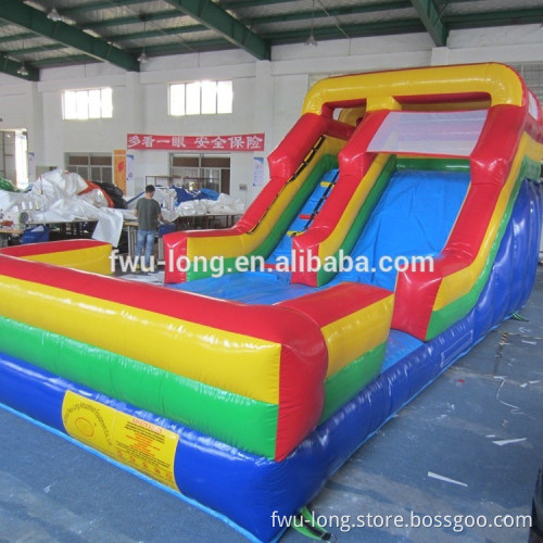 Lowest Price PVC Tarpaulin Commercial Inflatable Bouncy Castle With Water Slide